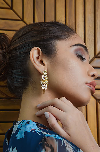 Younger Now Earrings in Gold Plating