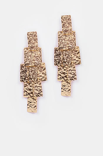 Rodeo Earrings in Rose Gold Plating