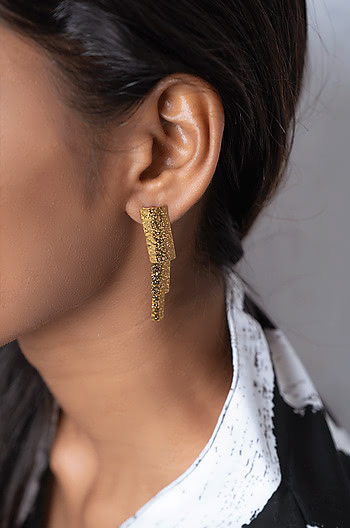 You and Me Earrings in Gold Plating