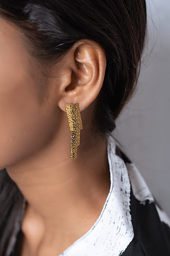You and Me Earrings in Gold Plating