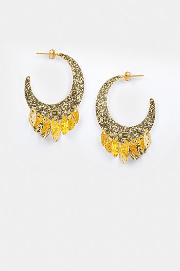 Cattitude Earrings in Gold Plating