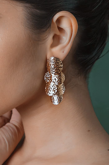 All the Stars Earrings in Rose Gold Plating