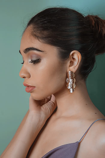 All the Stars Earrings in Rose Gold Plating