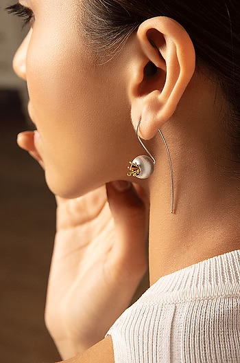 Pomegranate Bud Earrings