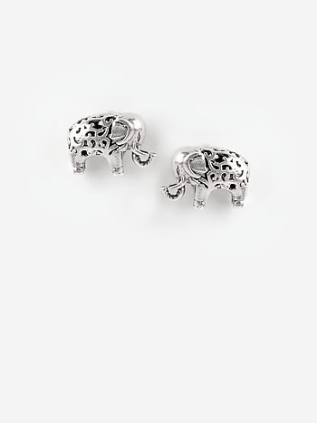 Antique Jumbo Hearts Earrings in 925 Silver