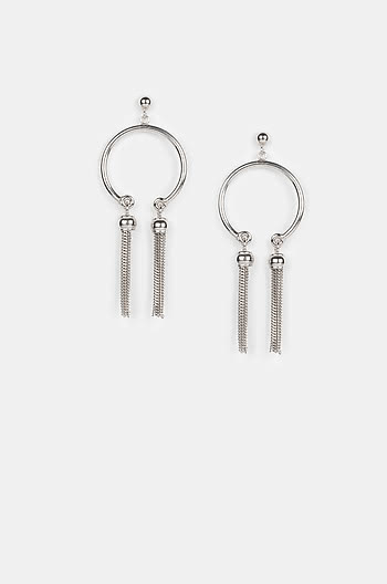 Good As Hell Earrings in Rhodium Plating