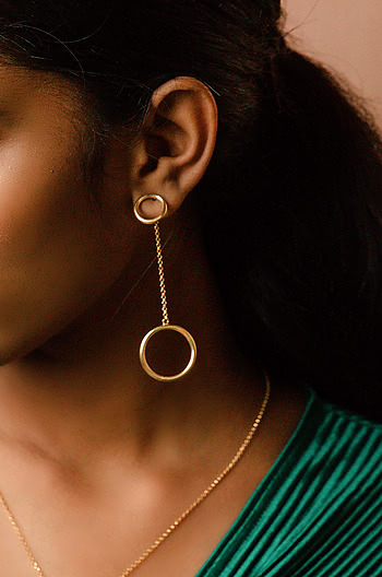Born This Way Earrings in Gold Plating