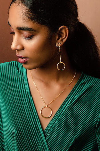 Born This Way Earrings in Gold Plating