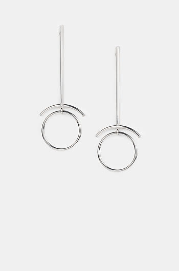 Love Yourself Earrings in Rhodium Plating