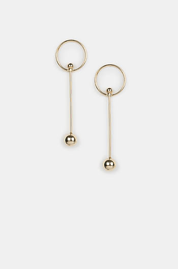 Girl On Fire Earrings in Gold Plating
