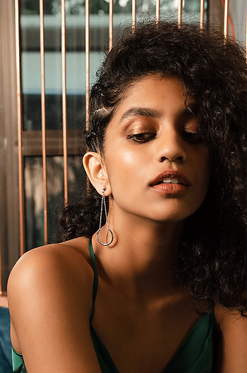 Lights Up Earrings in Rhodium Plating