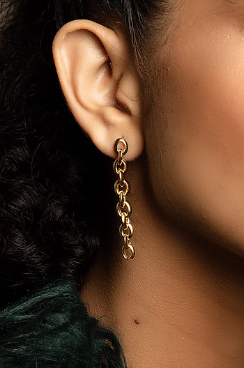Super Bass Earrings in Gold Plating