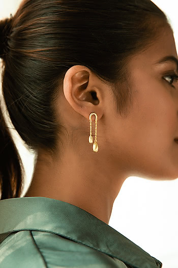 About Last Night Earrings in Gold Plating