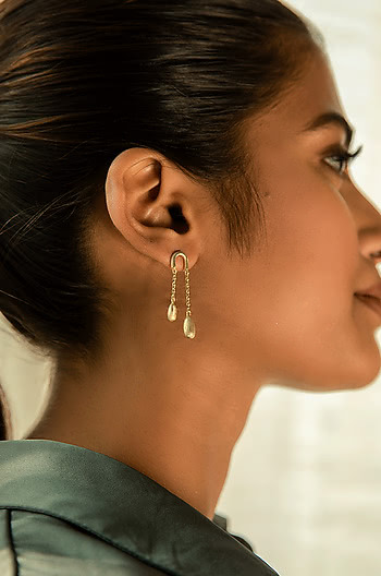 About Last Night Earrings in Gold Plating