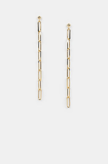 All Bets Off Earrings in Gold Plating