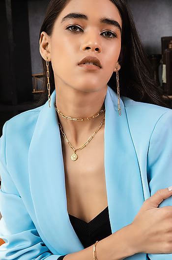 All Bets Off Earrings in Gold Plating