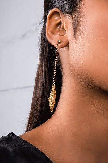 In Da Club Earrings in Gold Earrings