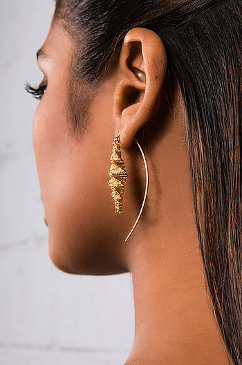 No Diggity Earrings in Gold Plating