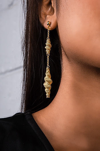 All Night Long Earrings in Gold Plating