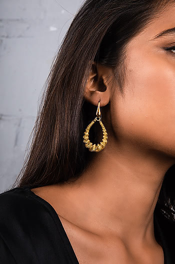 Just Dance Earrings in Gold Plating