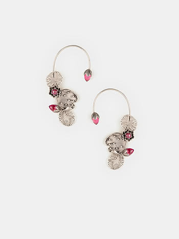 Oxidised Rise Above Taboos Ear Cuffs in 925 Silver