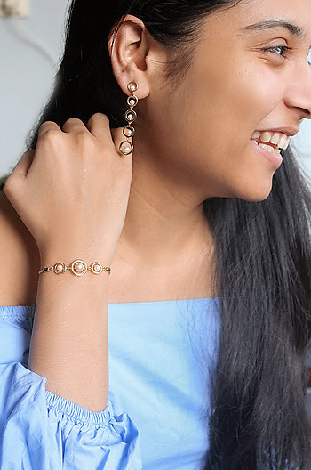 Multitasker Earrings in Gold Plated 925 Silver