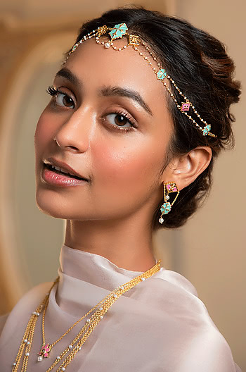 Baari Barsi Earrings in Gold Plated Brass