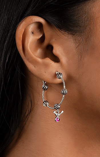 Dhol Motif Hoops