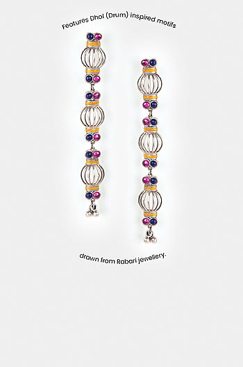 Dhol Motif Danglers