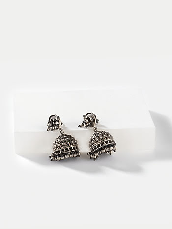 No Mani Needed Jhumkis in 925 Silver