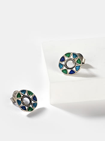 Owning My Stubborn Pursuits Studs in 925 Silver