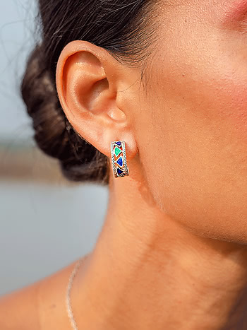 Owning My Stubborn Pursuits Hoops in 925 Silver