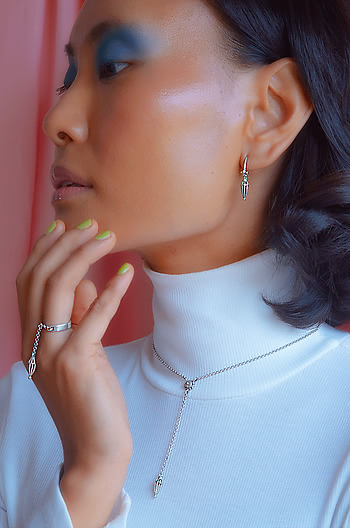 Champakali Inspired Drop Earrings in 925 Silver