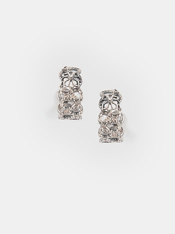 Nagmori Inspired Hoop Earrings in 925 Silver