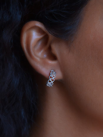 Buy MNSH Triangle Oro Hoop Earrings Online  Aza Fashions