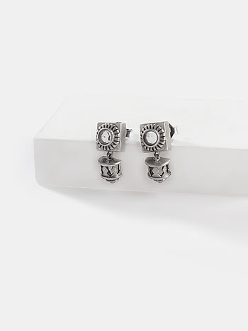 Anne Shirley Earrings in 925 Oxidised Silver