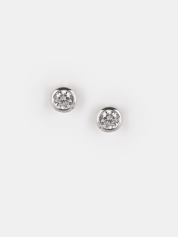 3 mm Stone See You Again Earrings in 925 Silver