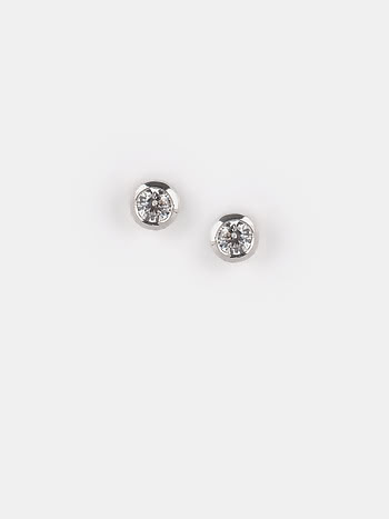 4 mm Stone See You Again Earrings in 925 Silver