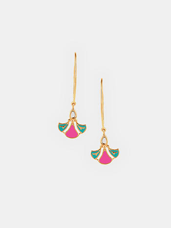 Tunak Tunak Earrings in Gold Plated Brass