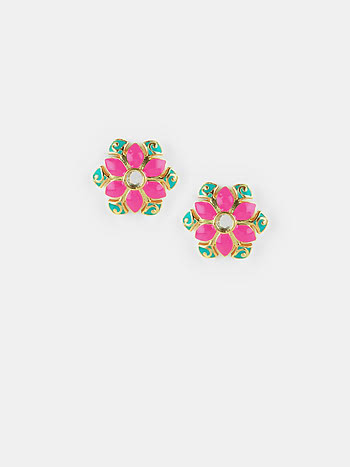 Baage Vich Earrings in Gold Plated Brass
