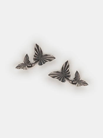 Oxidised Chasing My Impromptu Opportunities Earrings in 925 Silver