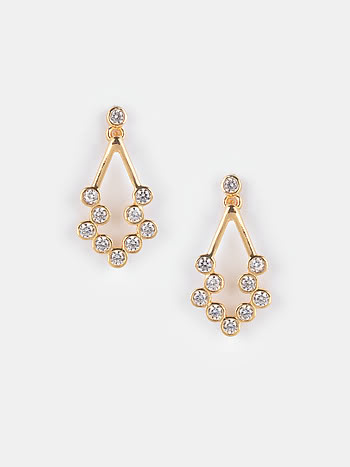 Twinkling Stars Earrings in Gold Plated 925 Silver 