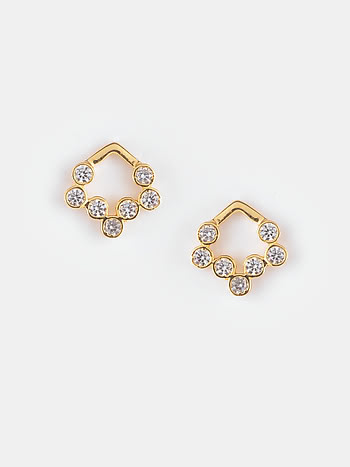 Twilight Walk Earrings in Gold Plated 925 Silver