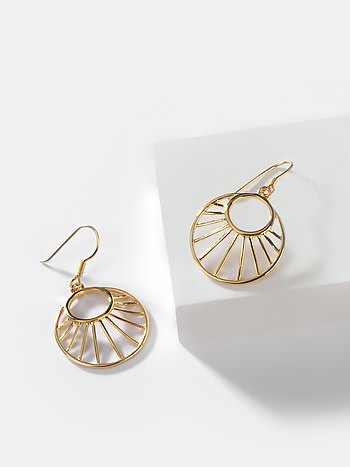 Brighter than Sunshine Earrings in Gold Plated 925 Silver
