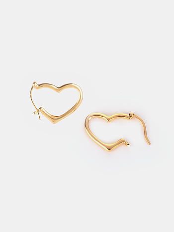 Head Over Heels Hoop Earrings in Gold Plated 925 Silver