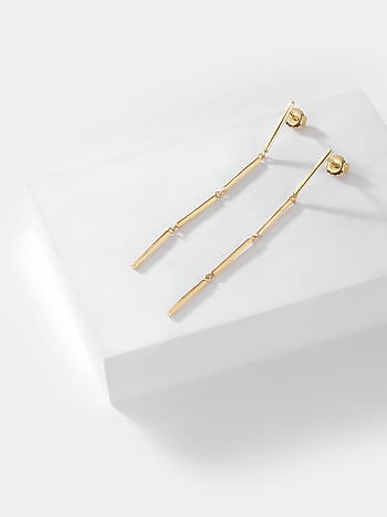 Linking Love Earrings in Gold Plated 925 Silver