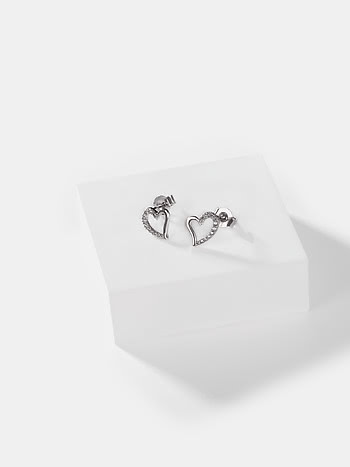 Send My Love Heart Earrings in 925 Silver