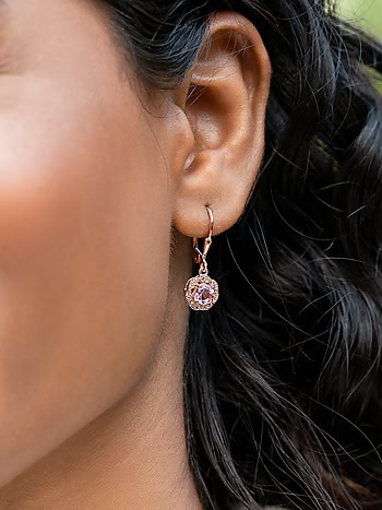 Buy Cherry Blossom Hoop Earrings In Rose Gold Plated 925 Silver from Shaya  by CaratLane