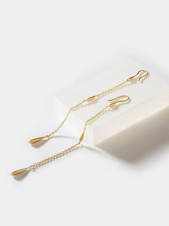 Right as Rain Earrings in Gold Plated 925 Silver