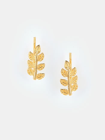 Falling for You Earrings in Gold Plated 925 Silver